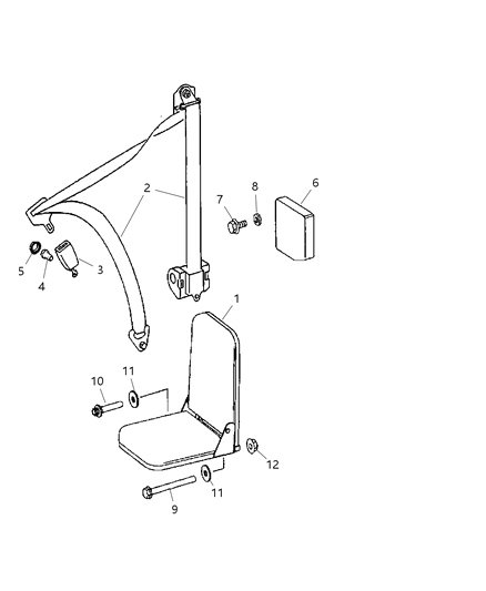 2007 Dodge Sprinter 2500 Screw Diagram for 6104049AA