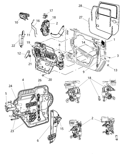 1985 Jeep J20 Push Nut Trim Attaching Diagram for 68089352AA