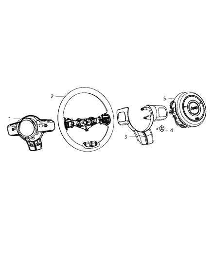 Wheel Steering Diagram for 1TT68XDVAC