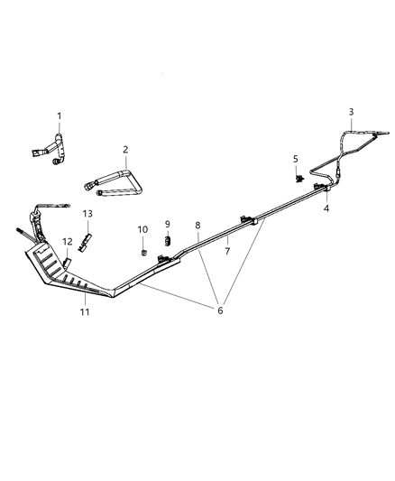 1992 Dodge B150 Hose Fuel Supply Diagram for 4578614AD