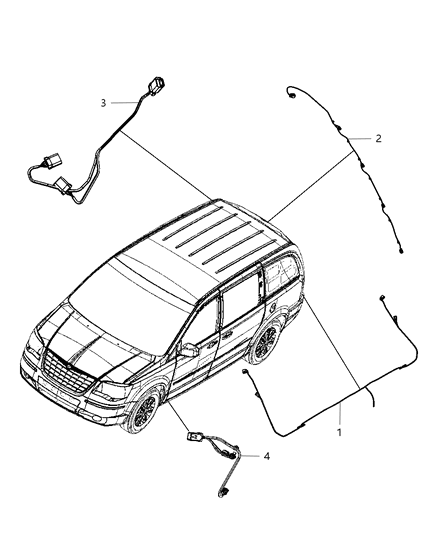 1993 Jeep Cherokee Wiring Rear Fascia Diagram for 5113114AD