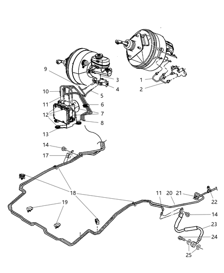 Gasket Brake Hose To Caliper Diagram for 6035886