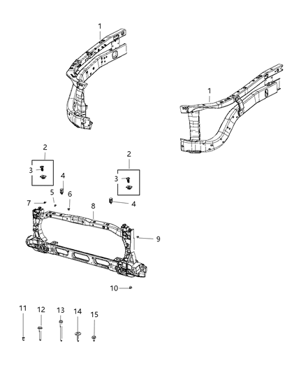 Screw And Washer Hexagon Head M6X26.5 Diagram for 68415343AB