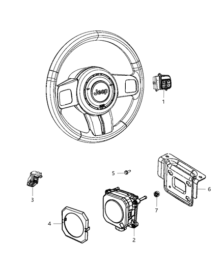 Sensor Adaptive Speed Control Module Diagram for 68137576AC