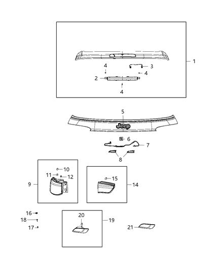Lamp Tail Diagram for 55112680AB