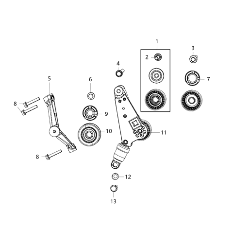 2009 Jeep Commander Bolt Hexagon Flange Head M10X1.50X95.00 Diagram for 6511996AA