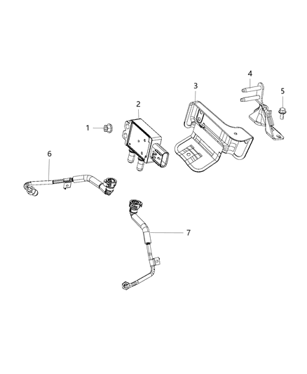 Shield Heat DPS Sensor Diagram for 68192613AA
