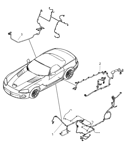 1986 Jeep Wagoneer Wiring Door, Front Diagram for 5029927AB
