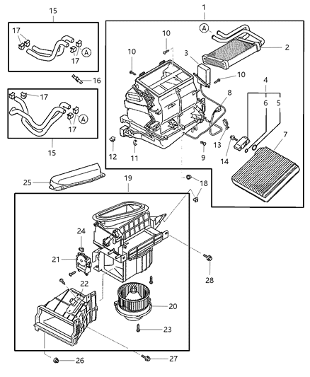 2001 Chrysler Sebring Nut , (Washer Assembled 8) Diagram for MS440523