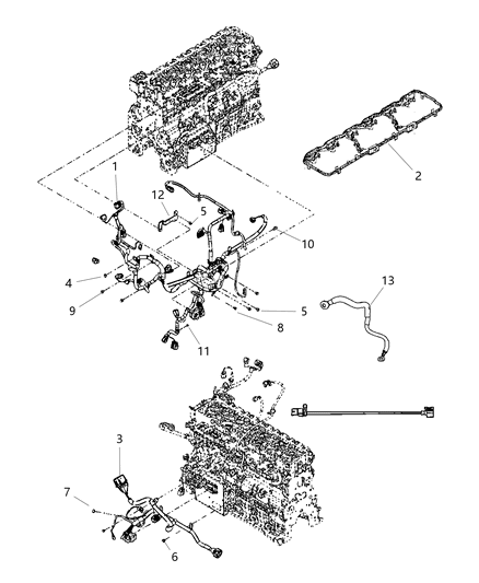 2020 Ram 2500 Bracket Engine Wiring Diagram for 68038169AA