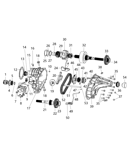 Boot Output Shaft None Diagram for 68042768AA