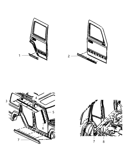 Seal Retainer Diagram for 55369038AE