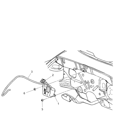 Bottle Coolant Reserve Diagram for 5278709AG