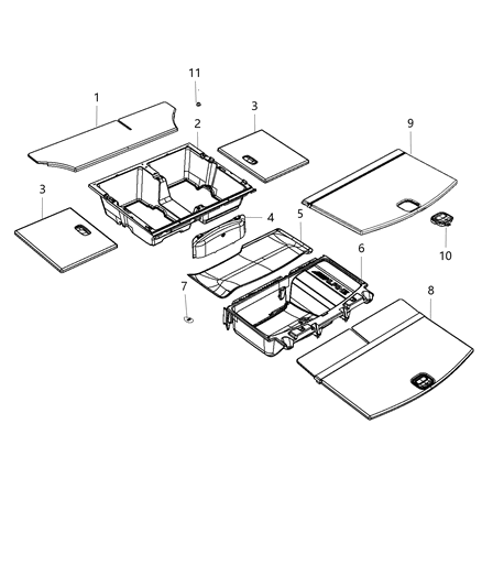 Frame Cargo Area Diagram for 7BH74XXXAC