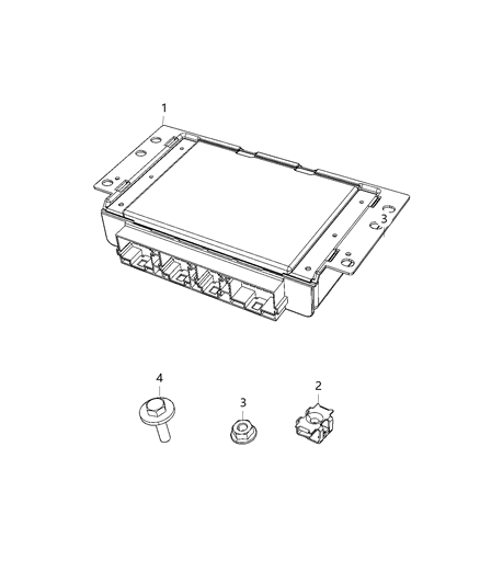 Module Electronic Limited Slip Differential Diagram for 5150734AE