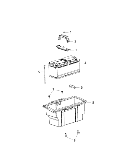 Battery Storage Diagram for BA00L5900W