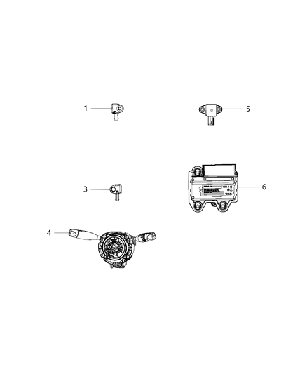 Module Occupant Restraint Diagram for 56038972AE