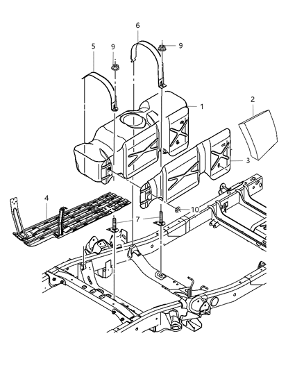 Tank Fuel Diagram for 52121717AE