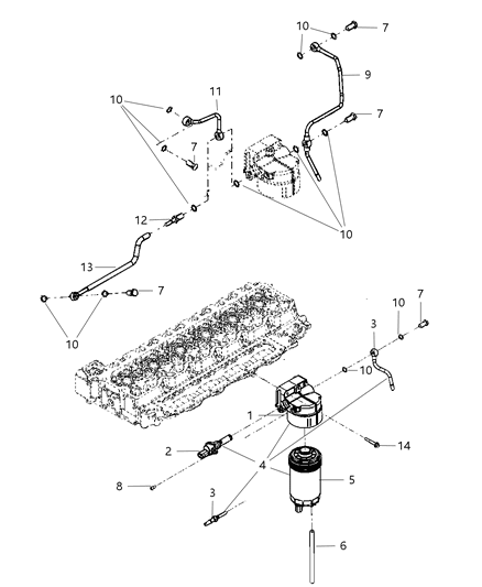2009 Dodge Ram 4500 Bolt Banjo Diagram for 68002988AA