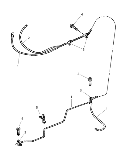 1998 Dodge Dakota Tube Fuel Supply Diagram for 52127884AC