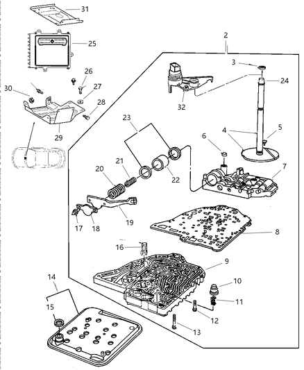 1993 Dodge D150 Vent Transmission Not Included In Item # 2 Diagram for 4505557