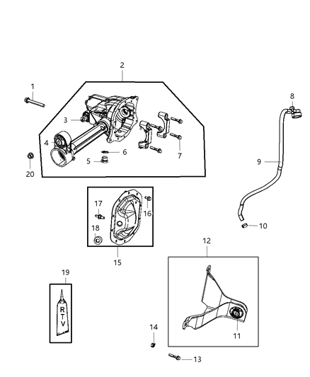 Bolt Hexagon Flange Head M12X1.50X90.00 Diagram for 6104244AA