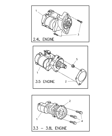 Starter Engine Diagram for R4686111AC