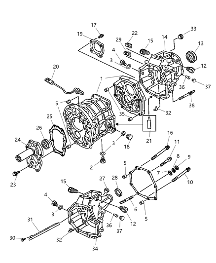 2012 Chrysler 300 Stud Double Ended M10X1.25X98 Diagram for 83500618