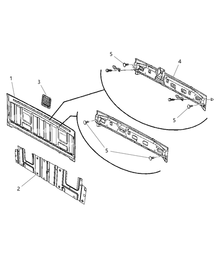 Exhauster Bodyside Aperture Diagram for 68158062AC