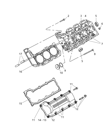 1998 Chrysler Concorde Screw And Washer Hexagon Head [M8X1.25X31.00] Diagram for 6506785AA