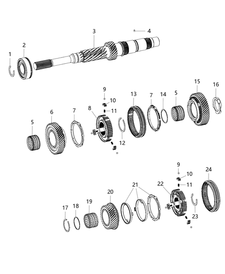 2008 Jeep Compass Ring Snap Diagram for 68330454AB
