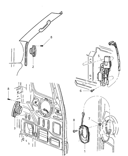 Speaker Front 5.25 Rear Diagram for 56007608