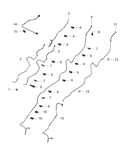 Tube Fuel Supply Diagram for 68193999AA