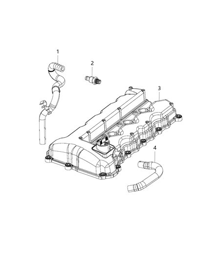 Hose PCV Diagram for 5047655AB