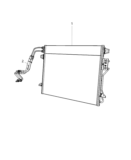 Hose And Tube Oil Cooler Pressure And Return Diagram for 52014764AC