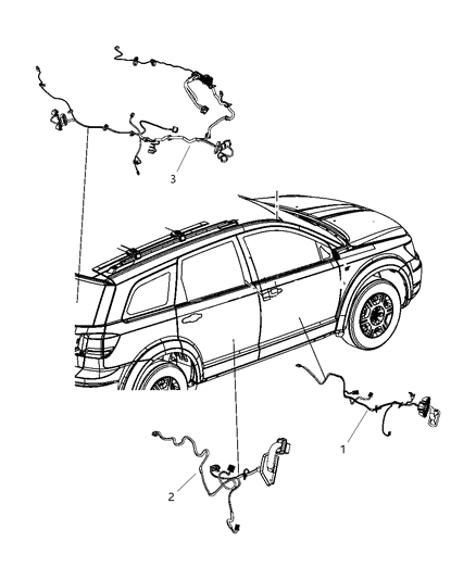 Wiring Front Door Diagram for 4795997AE