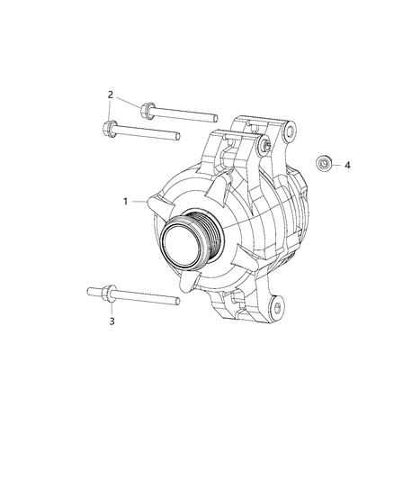 2003 Dodge Ram 3500 Van Generator Engine Diagram for 56029649AA