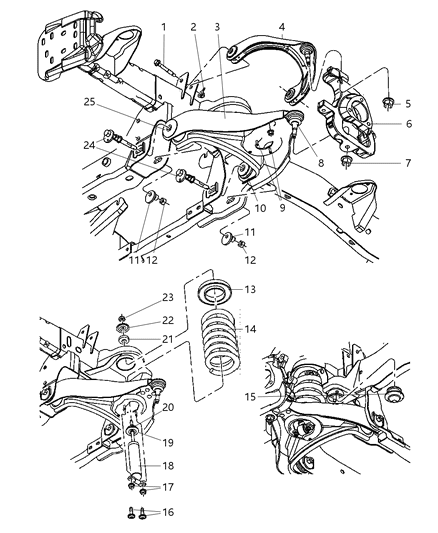 Bushing Control Arm Diagram for 55366746AD
