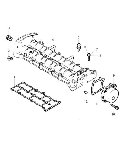 2005 Dodge Durango Pump Vacuum Diagram for 68096215AA