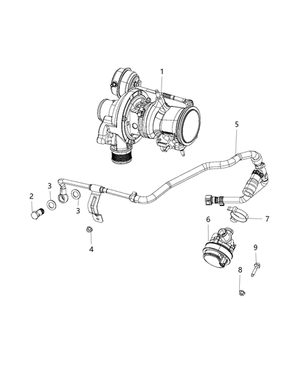 2017 Jeep Compass Bolt Banjo M14X1.50X27.00 Diagram for 6106062AA