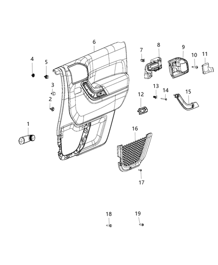 Bezel Grab Handle Diagram for 1TM15JS3AC