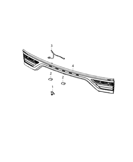 1987 Dodge Ram 50 Lamp Liftgate Diagram for 68530336AA