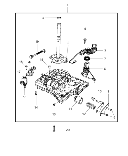 2003 Chrysler Town & Country Rod Parking Sprag Diagram for 4800276AA