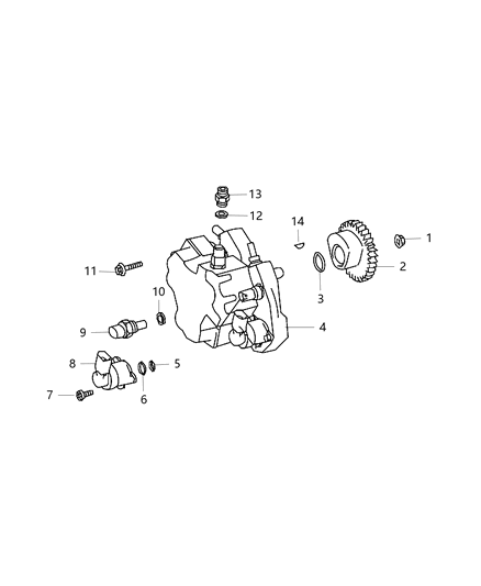 Connector Fuel Line Diagram for 5175768AA