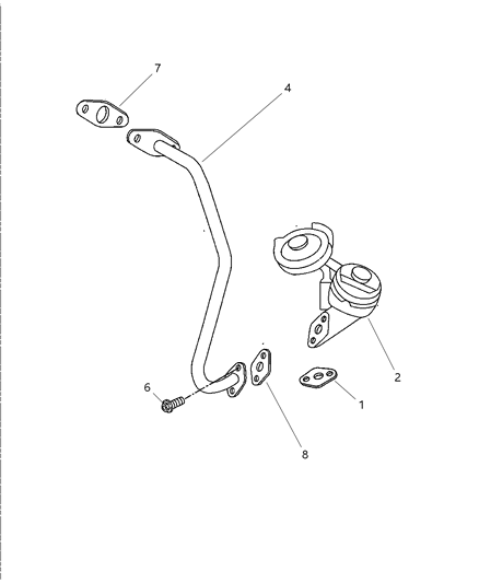 1985 Chrysler Town & Country Valve EGR Diagram for 53032776AE