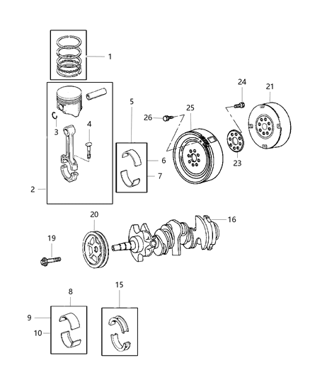 Converter Kit Torque Diagram for 5093926AB