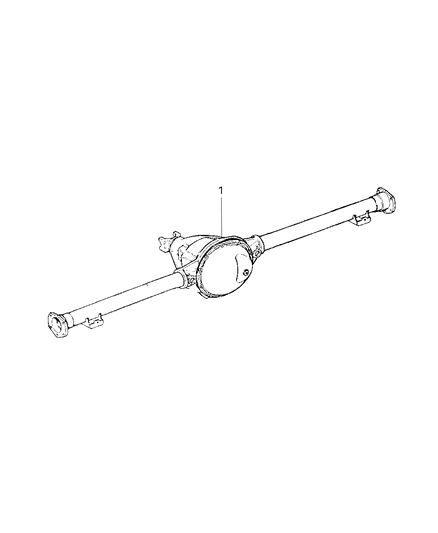 2010 Chrysler PT Cruiser Axle Service Rear Diagram for 68031088AA