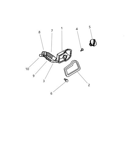 2006 Dodge Caravan Housing Fuel Filler Diagram for 52102142AB