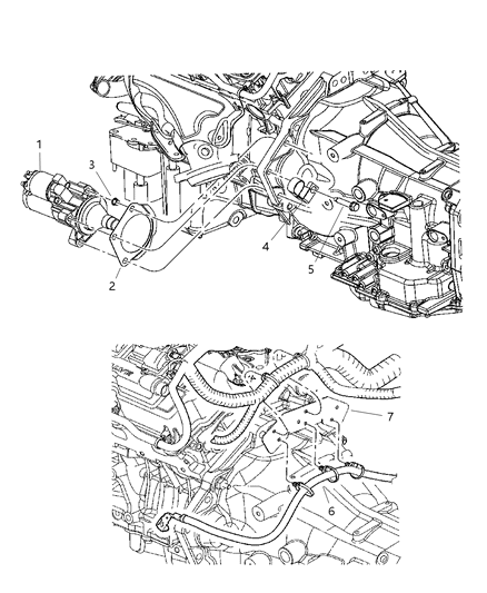Starter Engine Diagram for 4608800AD