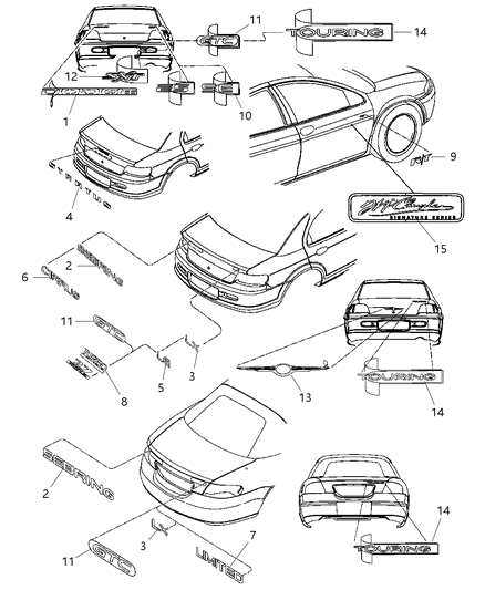 2017 Jeep Patriot Nameplate Cirrus Diagram for 4805560AB